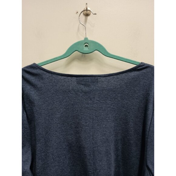 Karen Scott Tunic Top Womens Size 1X Blue Embroidered BOHO 3/4 Sleeve Casual - Picture 9 of 11